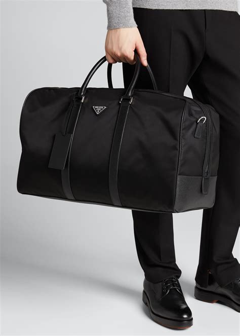 mens prada duffel bag|prada ruched nylon bag.